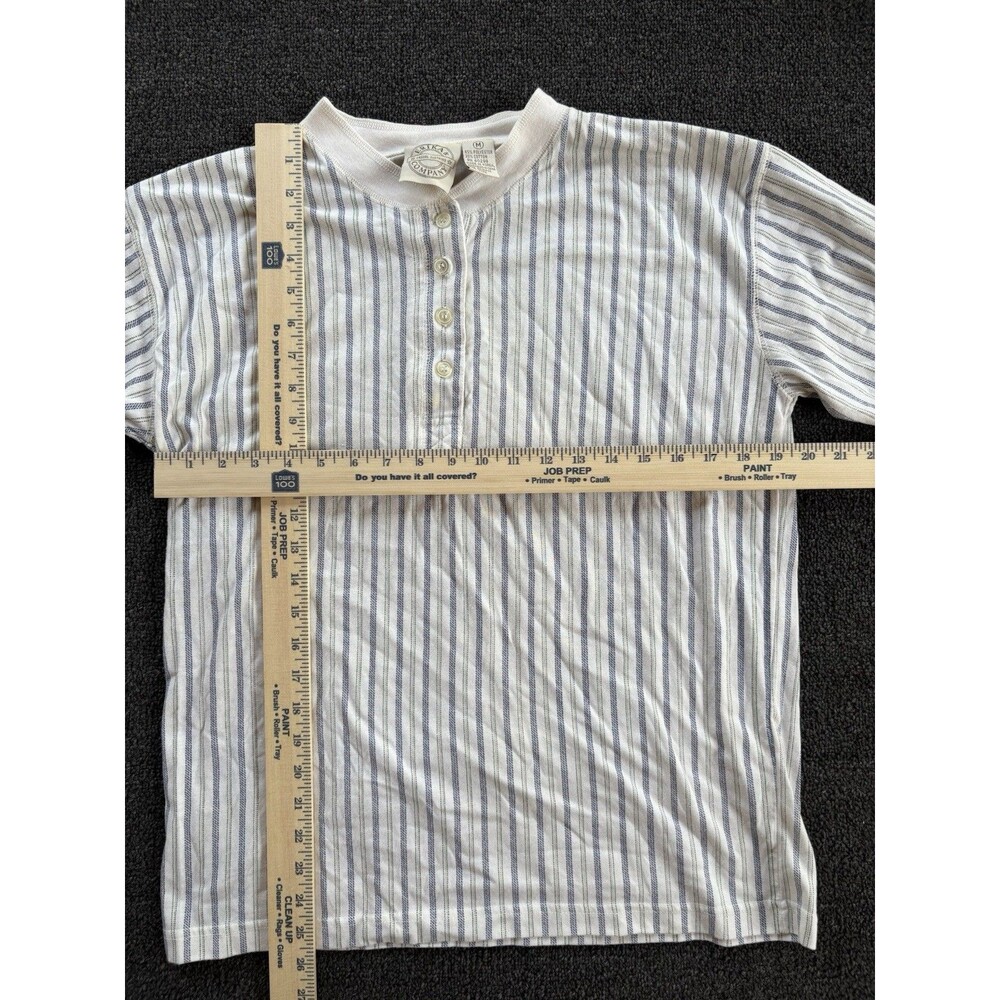 Vintage Erika & Company Striped Henley Shirt Size‎ Medium - Picture 5 of 5